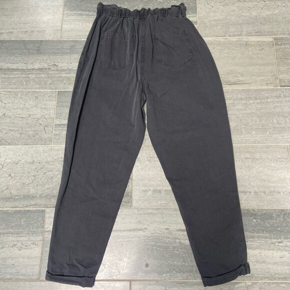 Blank NYC Down to Earth Paper-bag Waist Jogger Style Pants Charcoal Grey Size 28 - Picture 6 of 13